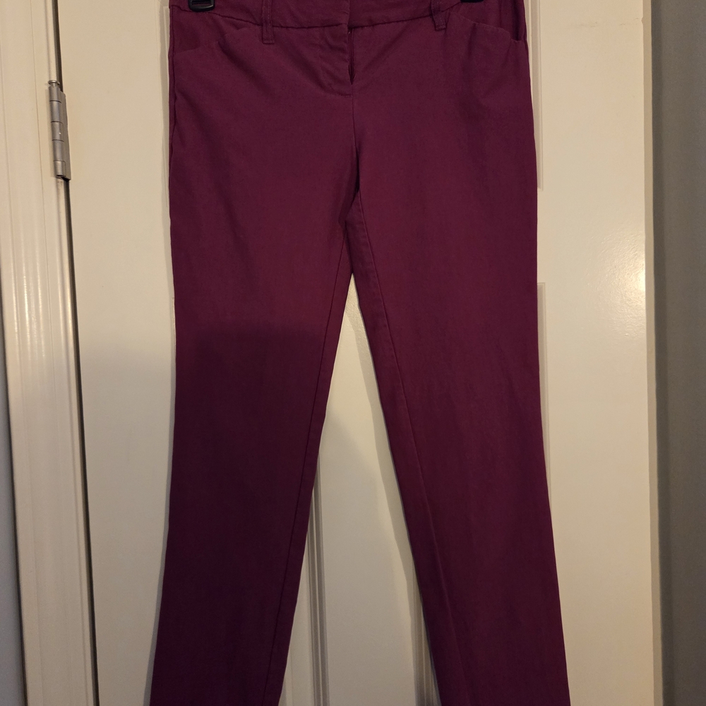 Iz Byer Magenta Stretch Skinny Pants